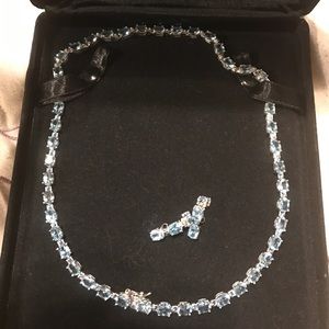 COPY - Blue Topaz Necklace, set in sterling silver